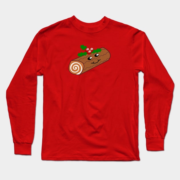 Yulelog Long Sleeve T-Shirt by traditionation